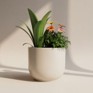 The Luna Ceramic Self-Watering Planter